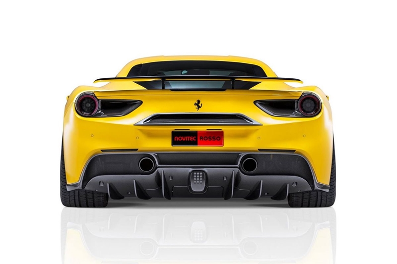Ferrari 488 GTB – Novitec style Carbon Rear tail light Satellite cover 01